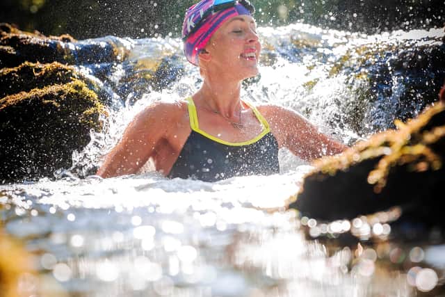 Joanna Shimwell finds wild swimming energises her for the busy day ahead. Photo by Nick Johnson.