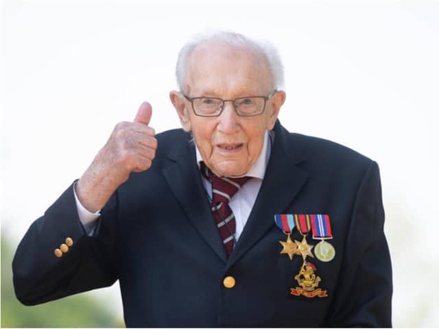 Captain Sir Tom Moore has died at the age of 100.