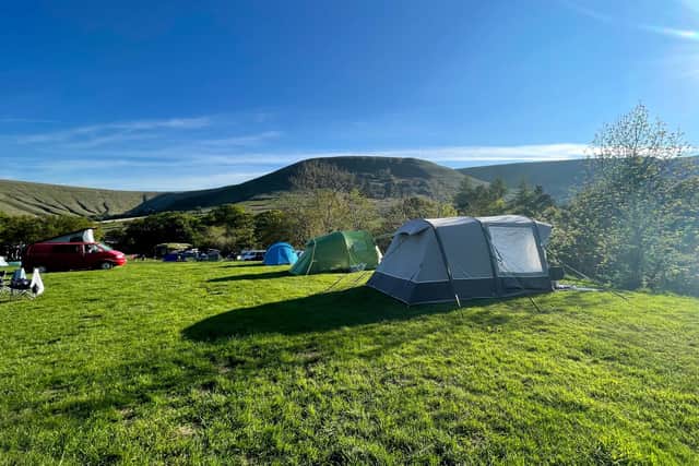 Upper Booth Campsite is at the western end of Edale.
