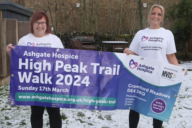 Dawn Clemson and Emma Lomax are raising money for Ashgate Hospice who cared for Dawn's mum, Gwen. Photo Jason Chadwick