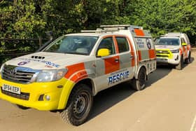 The walker suffered a head injury during a medical episode in the Peak District.  Credit: EMRT