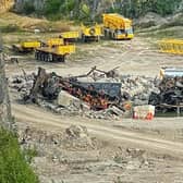 Filming for the new Mission Impossible movie took place at Darlton Quarry in Stoney Middleton on Friday September 10. Photo - Peter Dalton