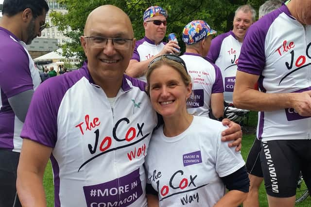 Jo Cox Way founder Sarfraz Mian and Kim Leadbeater