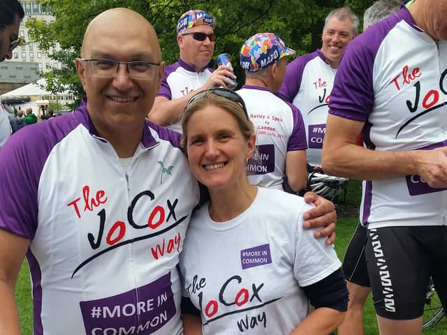 Jo Cox Way founder Sarfraz Mian and Kim Leadbeater