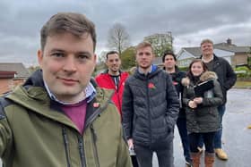 High Peak MP Robert Largan, right, and his supporters will be getting out and about on the doorstep ahead of the next election.