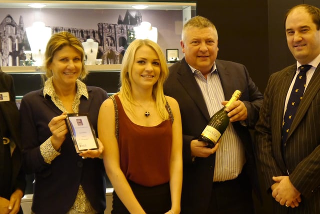 Staff from CW Sellors; Sarah Kitley, Diane, Rebecca and Chris Sellors with James Rile. Photo contributed.