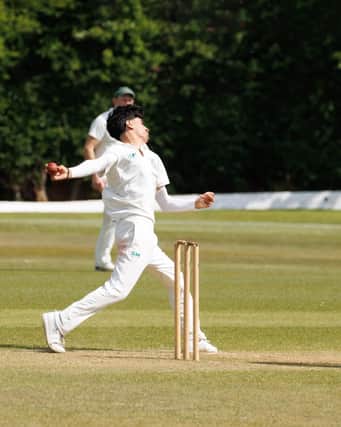 Rahatullah Omari on his debut for Buxton 1st XI.