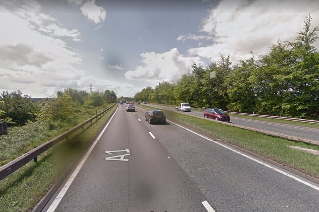 Bassetlaw's portion of the A1 saw 101 accidents between 2014-18