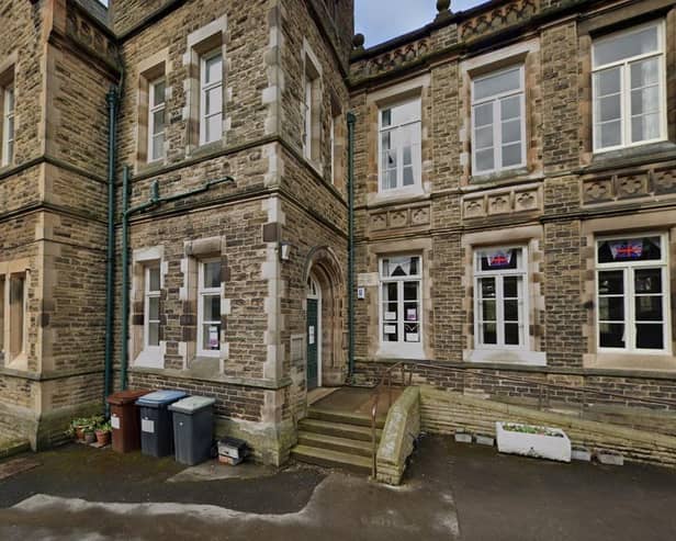 Pictured Is Victoria Hall, On Talbot Street, Glossop