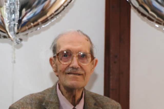 Oliver Gomersal celebrates his 100th birthday