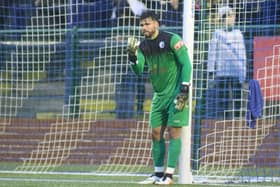 Theo Richardson - three good saves but beaten twice more late on at Chester.