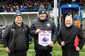 David Brindley, Chris Hill and Paul Jenner on Saturday.