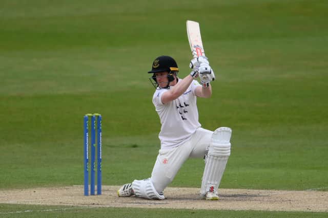 Ben Brown slowed Derbyshire's bid for a firs win of the season.  (Photo by Mike Hewitt/Getty Images)