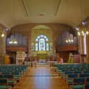 Interior of St John's Church. including organ