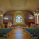 Interior of St John's Church. including organ