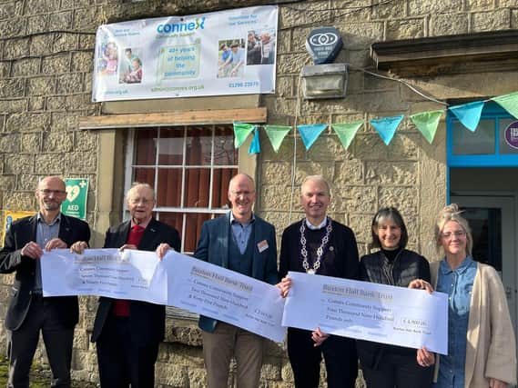 Buxton Hall Bank Trust has donated almost £16,000 to Connex to help fund three projects for the elderly in the community. Photo Buxton Hall Bank Trust