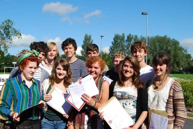 The wait was over for students at Chapel High School in 2011.Pic Chapel-en-le-Frith High School