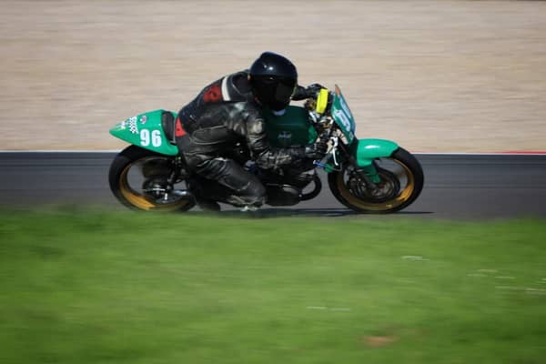 Chris Kent in action at Donington Park.