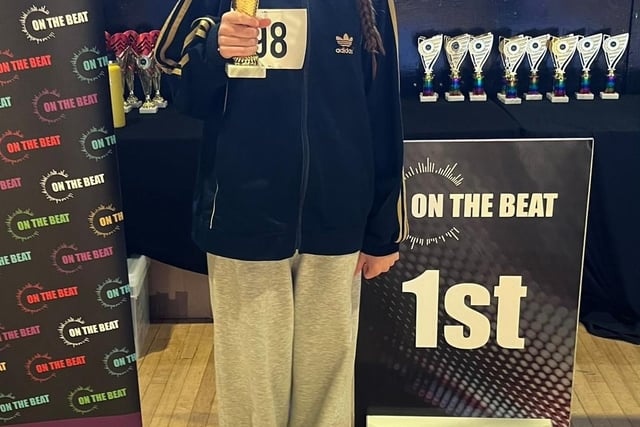 1st place for Millie in her freestyle