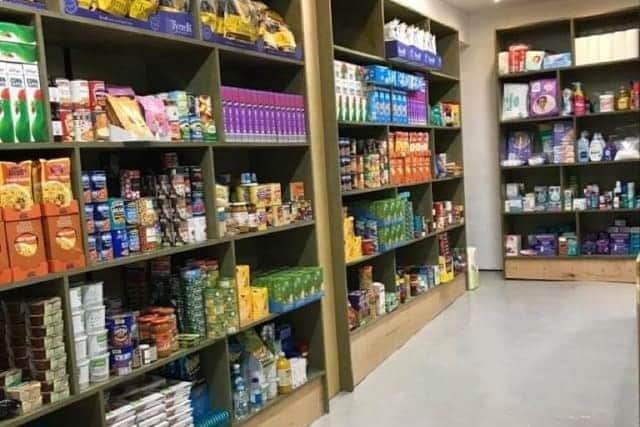 Inside New Mills Community Pantry which will now be offering members different shopping bundles at different prices to suit all budgets. Pic bmit
