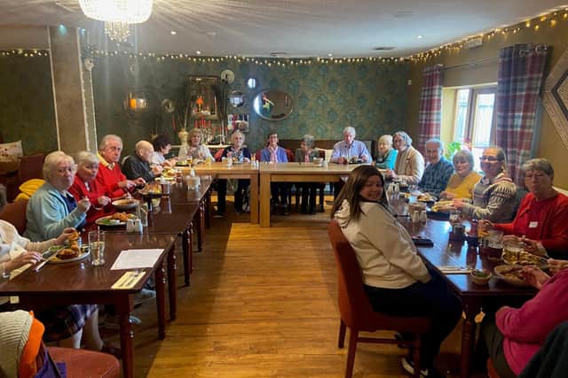 ”The group has a regular ‘Dining in Derbyshire’ event. In February, its members met at The Shoulder at Hardstoft, Chesterfield, for lunch”, says columnist Trudy Ford.