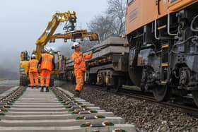 Engineering and construction works have been taking place along the Hope Valley line throughout 2023. (Photo: Network Rail)