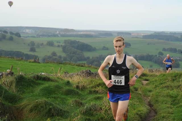James Mellor, first runner home 2023. Photo Chelmorton Chase