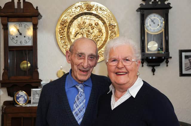 June and Tony Mackey celebrating their diamond wedding anniversary in 2018
