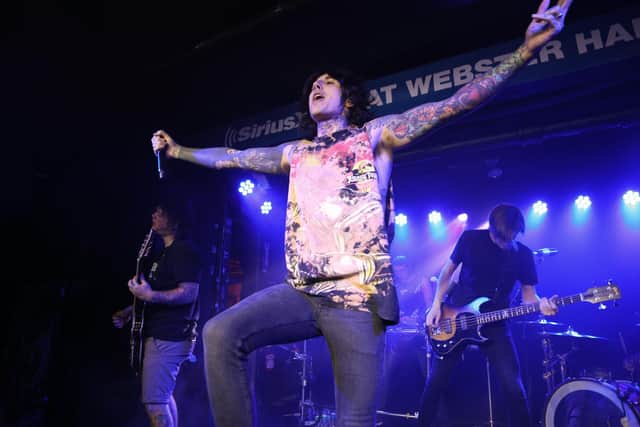 Oli Sykes of Bring Me the Horizon performs during SiriusXM Hosts Private Bring Me The Horizon Concert in New York City.  (Photo by Anna Webber/Getty Images for SiriusXM)