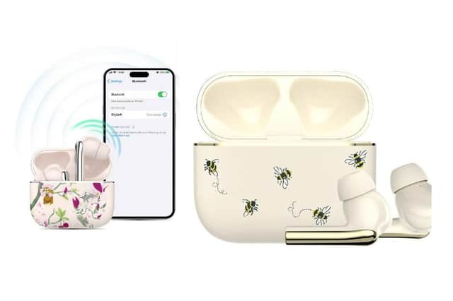 Laura Ashley true wireless stem style earbuds – available from VQ in six designs for £59.99.