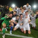 Buxton enjoy the moment of the triumph over York  - Pic by Richard Parkes