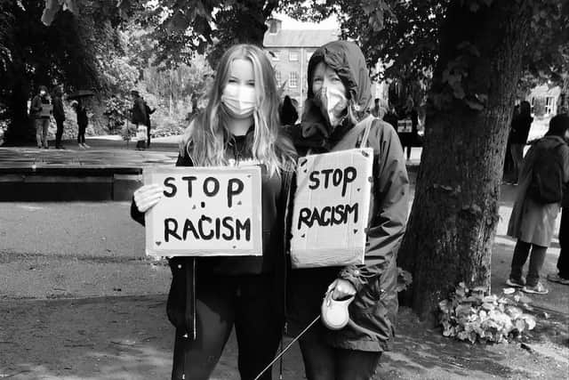 Buxton's Black Lives Matter protest. Picture provided by Meg Fletcher.