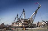 HMS Victory, Lord Nelson's flagship during the Battle of Trafalgar, is now in Portsmouth Historic Dockyard home
