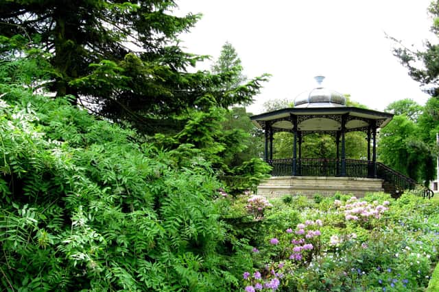 The Bandstand at the Pavilion Gardens has been vandalised.