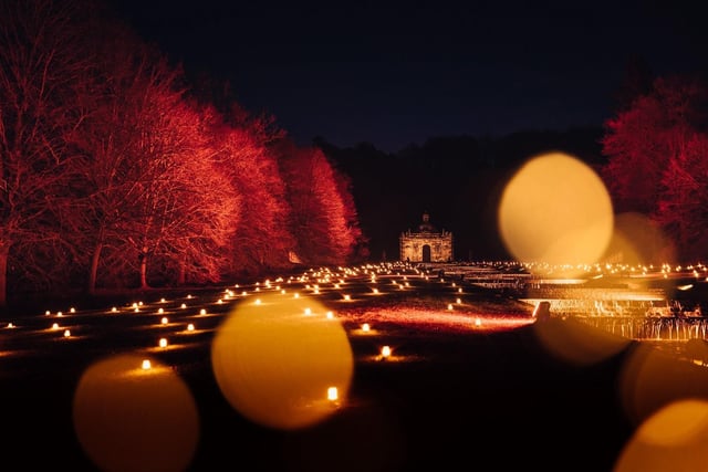 The Christmas experience continues outside with an illuminated walk around the garden to experience ‘northern lights’ over the Canal Pond and - for the first time - see the historic Maze lit with wands of light and filled with festive music.