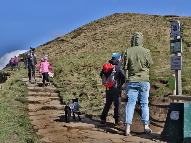 At over 500 metres, Mam Tor is certainly steep, but the amazing views over the Hope Valley are more than worth the effort.