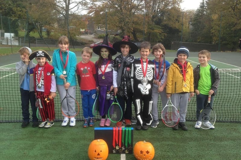 Buxton's youngsters take to the court for a fancy dress themed event.