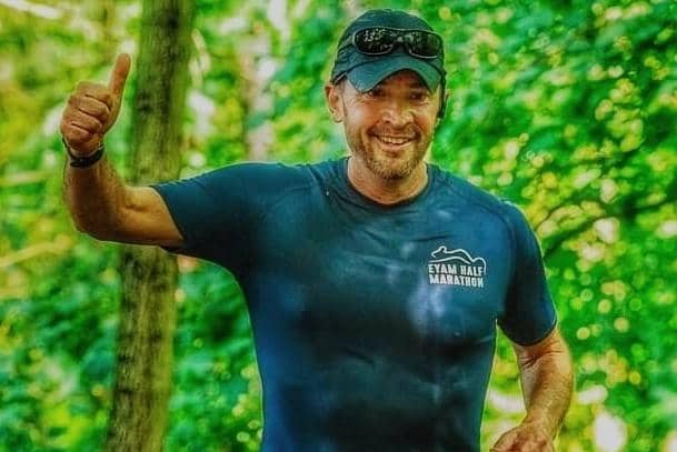 High Peak headteacher Anthony Tierney is running 2,500km for breast cancer charity. Photo submitted