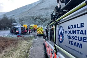 Three call outs in three hours for Edale Mountain Rescue Team. Pic Edale MRT