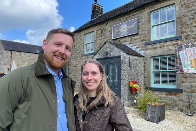 Jenni and Lee Wilson-Hart from the Greyhound Inn will be leaving the popular Peak District pub at the end of November. Photo submitted