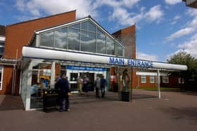 Chesterfield Royal Hospital, where 70 people with coronavirus have now died