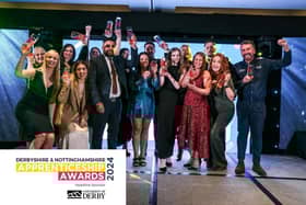 Winners clebrate at the Derbyshire and Nottinghamshire Apprenticeship Awards 2023
