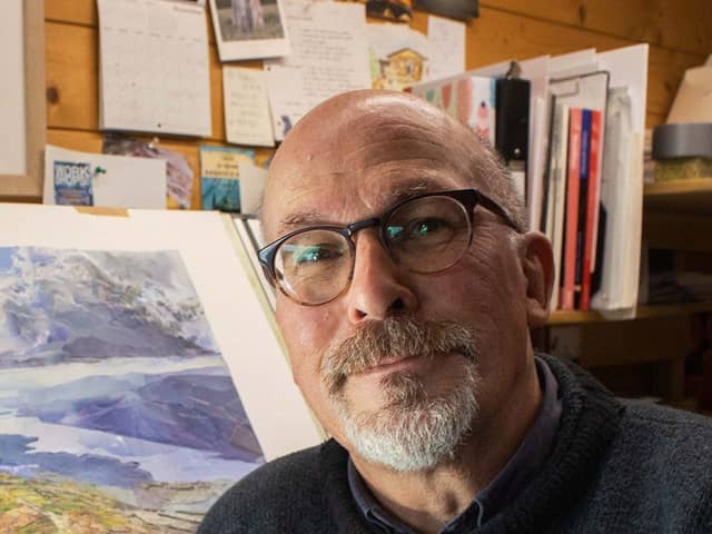 Giles Davies from Derby is one of the Peak District artists selected for the project 
