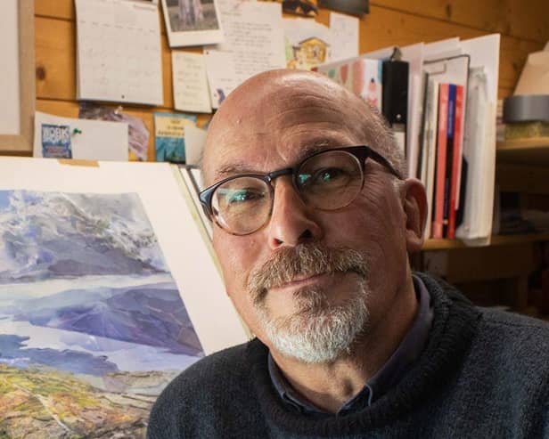 Giles Davies from Derby is one of the Peak District artists selected for the project 