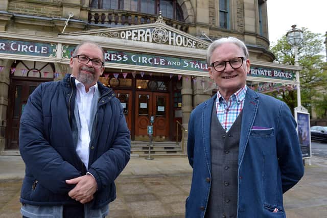 Charles Cusick Smith and Phil R Daniels who run Upstage Design who are doing the sets and costumes for A Little Night Music for the Buxton International Festival.