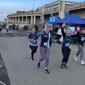 Buxton runners enjoy the half  marathon in Blackpool. Photo: Rosy Dideen