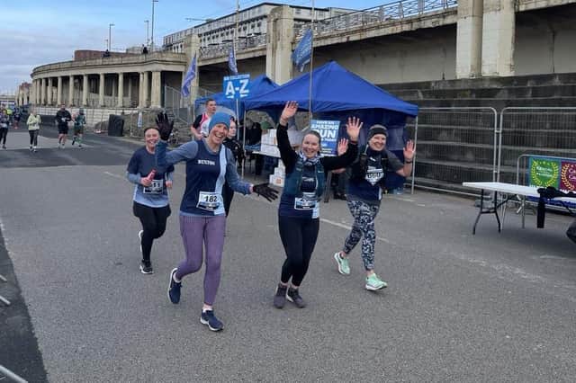 Buxton runners enjoy the half marathon in Blackpool. Photo: Rosy Dideen