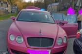The Bentley which was seized by Derbyshire police.