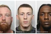 The trio were sentenced after appearing at Derby Crown Court.