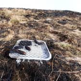Mountain Rescuers helping with a large moorland fire at Rushup Edge found a barbecue at the scene.